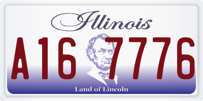 IL license plate A167776