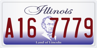 IL license plate A167779