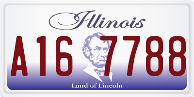 IL license plate A167788