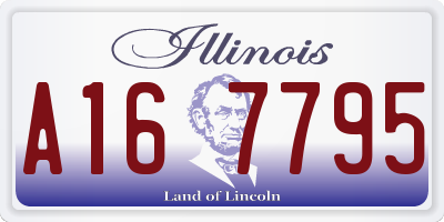 IL license plate A167795