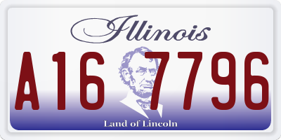 IL license plate A167796