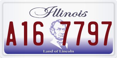 IL license plate A167797
