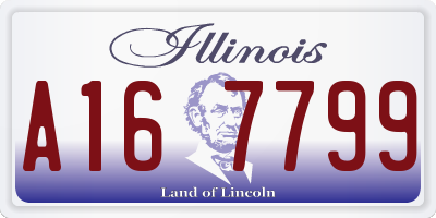 IL license plate A167799