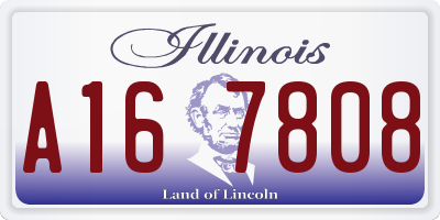 IL license plate A167808