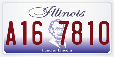 IL license plate A167810