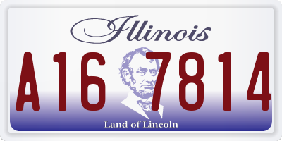 IL license plate A167814