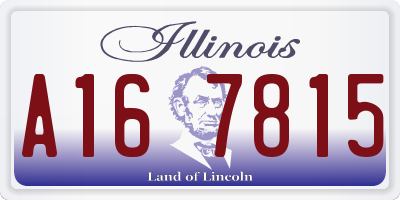 IL license plate A167815