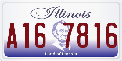 IL license plate A167816