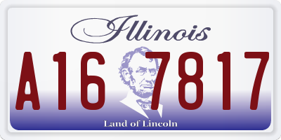 IL license plate A167817