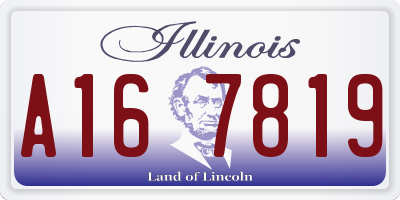 IL license plate A167819