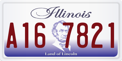 IL license plate A167821