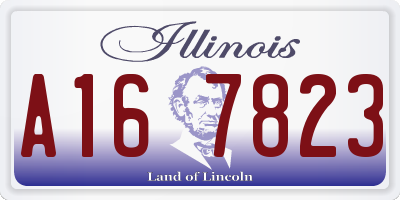 IL license plate A167823