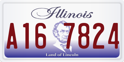 IL license plate A167824