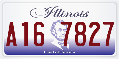 IL license plate A167827