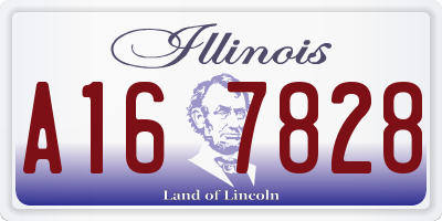 IL license plate A167828
