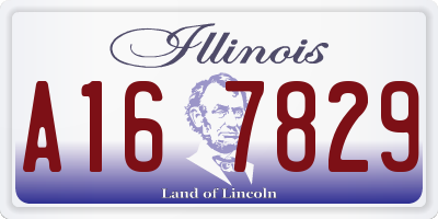 IL license plate A167829