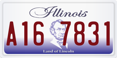 IL license plate A167831