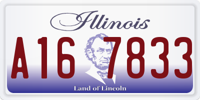 IL license plate A167833