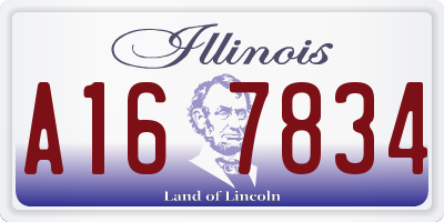 IL license plate A167834