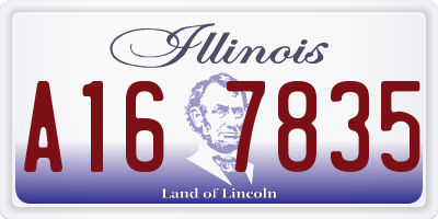 IL license plate A167835