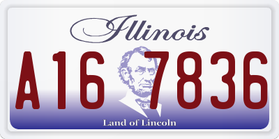 IL license plate A167836