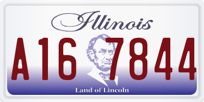 IL license plate A167844