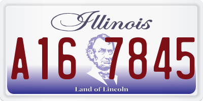 IL license plate A167845