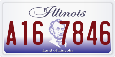 IL license plate A167846