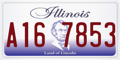 IL license plate A167853