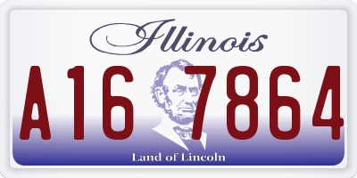 IL license plate A167864