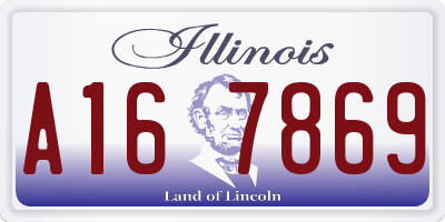 IL license plate A167869
