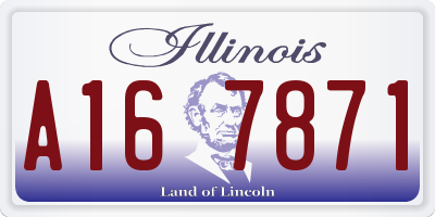 IL license plate A167871