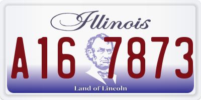 IL license plate A167873