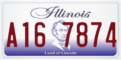 IL license plate A167874