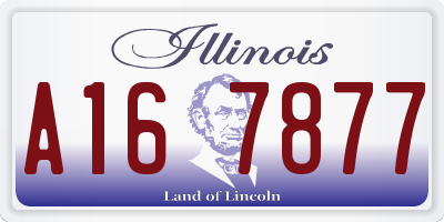 IL license plate A167877