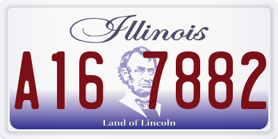 IL license plate A167882