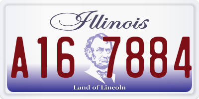 IL license plate A167884