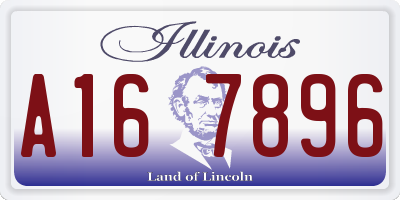 IL license plate A167896