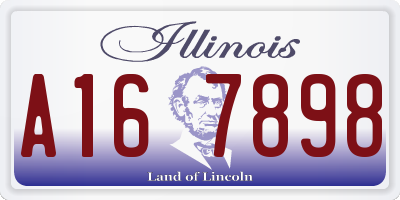 IL license plate A167898