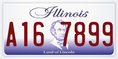 IL license plate A167899