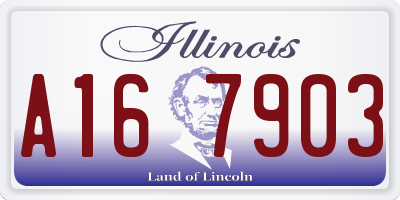 IL license plate A167903