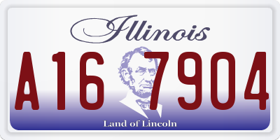 IL license plate A167904