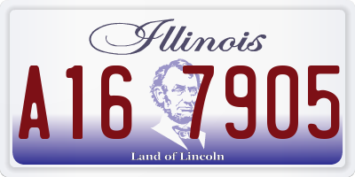 IL license plate A167905