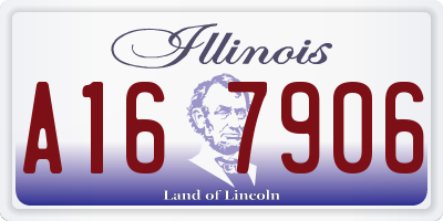 IL license plate A167906