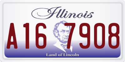 IL license plate A167908