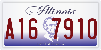 IL license plate A167910