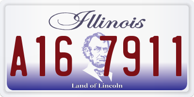 IL license plate A167911