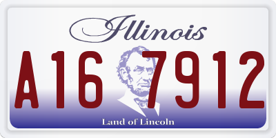 IL license plate A167912