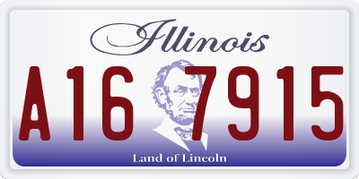 IL license plate A167915