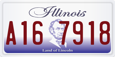 IL license plate A167918